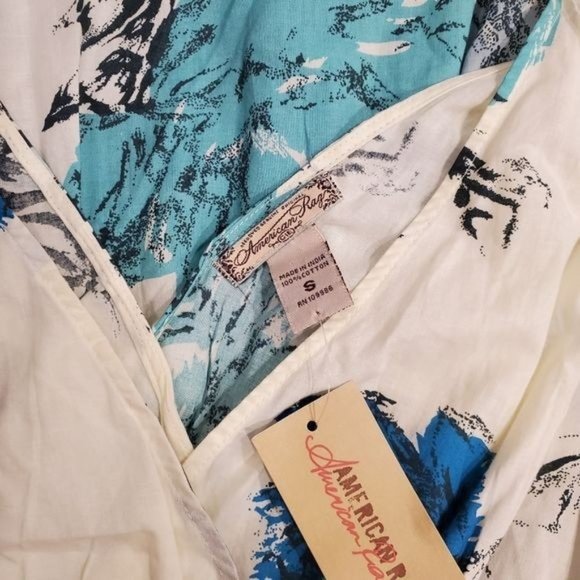 American Rag Womens Floral Print Smock Babydoll Top Size Small - Picture 8 of 10